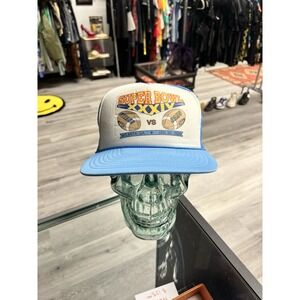 Vintage 2000 Super Bowl XXXIV Titans VS Rams Mesh Back Trucker Hat OSFA